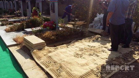 General-leytenant Ziya Yusifzadə II Fəxri Xiyabanda dəfn olunub - FOTO
