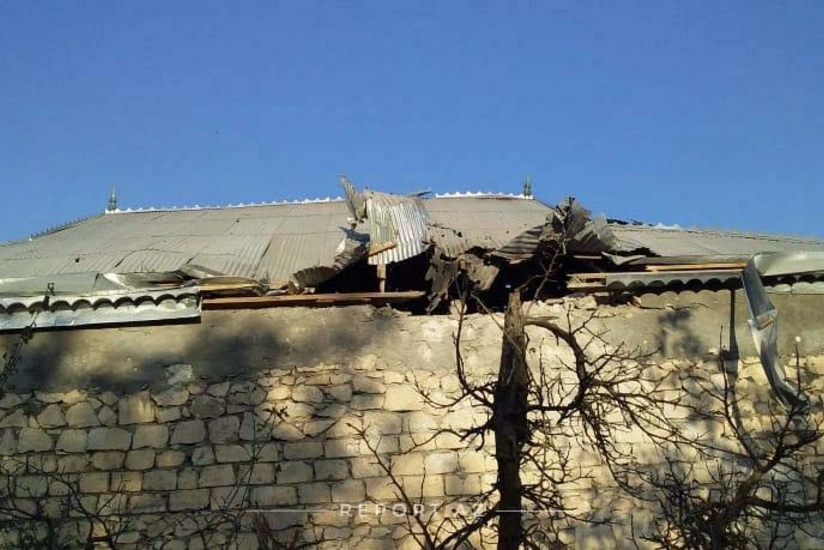 Armenia shells at Terter: House severely damaged