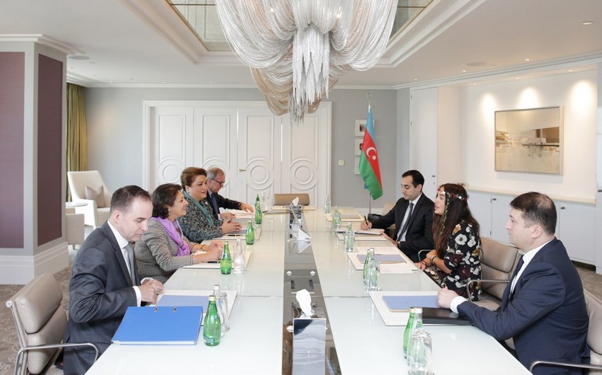 Leyla Əliyeva UNICEF-in regional direktoru ilə görüşüb