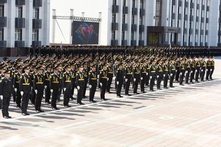 “Polis Günü”nə və tədris ilinin buraxılışına həsr olunmuş mərasim keçirilib