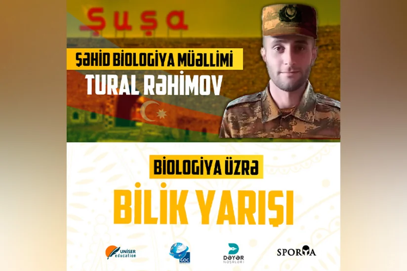 Şəhid müəllimin xatirəsinə həsr olunan bilik yarışı keçirilib