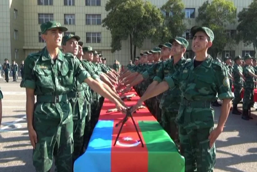 Gənc sərhədçilər Vətənə sədaqət andı içdilər - FOTO