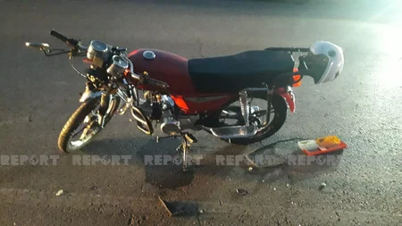 В Кюрдамире при ДТП пострадал 31-летний мотоциклист