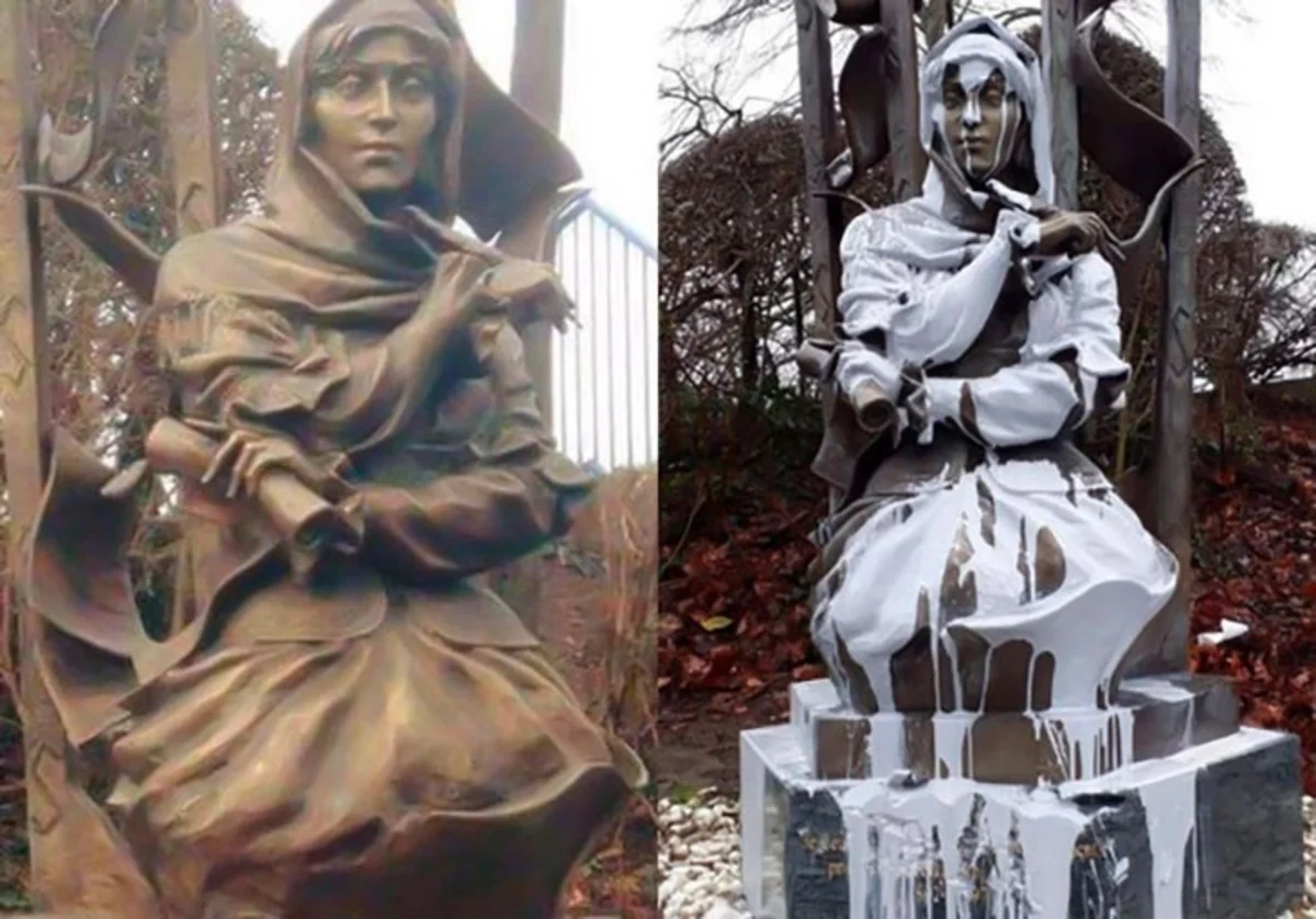 Natəvanın abidəsinə qarşı vandalizm aktı üzrə cinayət işi başlanıldı