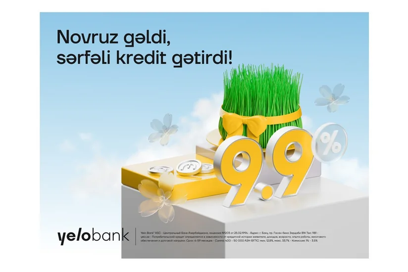 Yelo Bankdan nağd pul kreditinə bahar endirimi