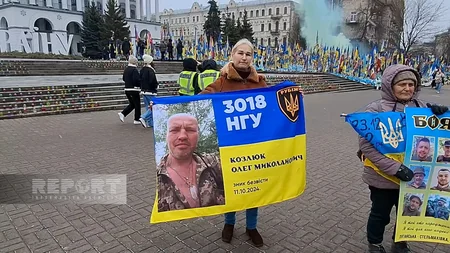 Kiyevdə etiraz aksiyası keçirilib