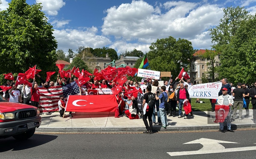 Vaşinqtonda ermənilərin qondarma soyqırımı yalanlarına qarşı həmrəylik aksiyası keçirilib