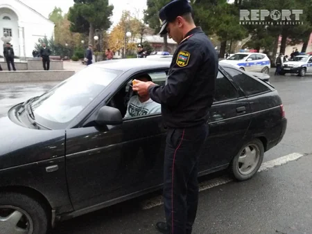 Şəkidə cərimə ödənişini gecikdirmiş sürücülərə qarşı reyd keçirilib - FOTO