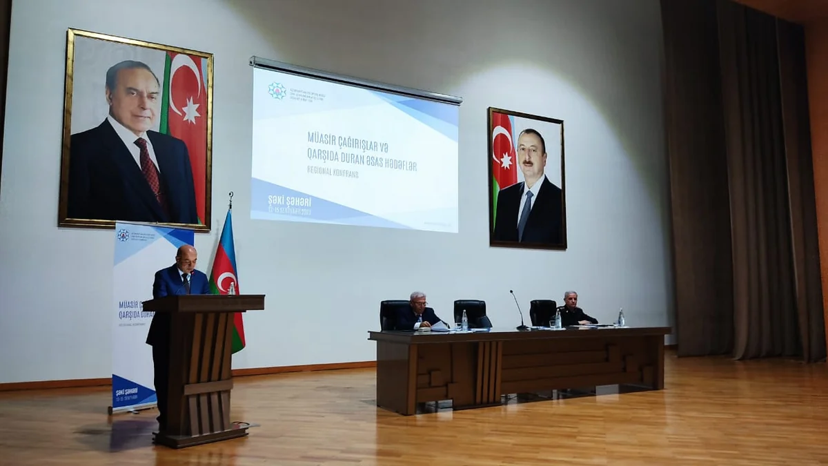 Şəkidə “Müasir çağırışlar və qarşıda duran əsas hədəflər” mövzusunda konfrans keçirilir