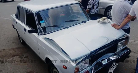 Цепная авария в Гяндже, есть пострадавшие