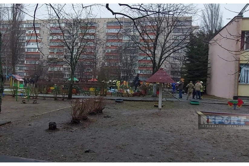 Ukrayna daxili işlər nazirinin həlak olduğu qəza yerindən - FOTOREPORTAJ