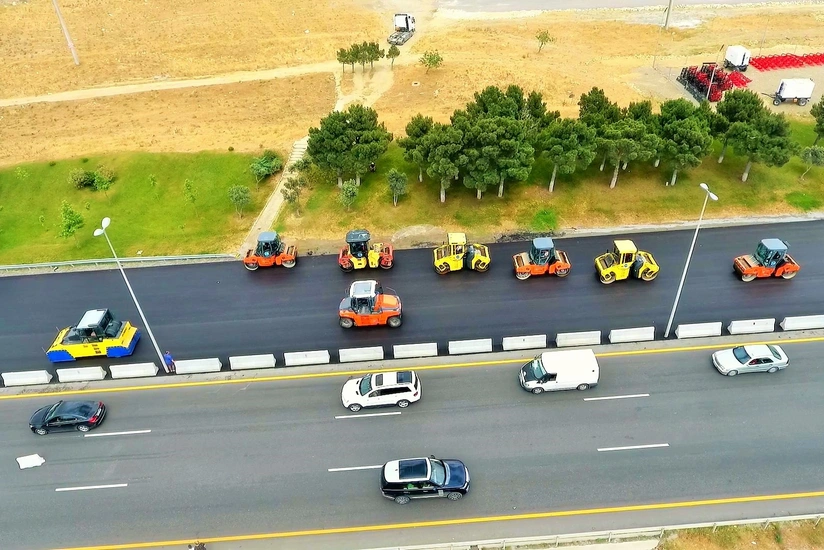 Bakı-Quba-Rusiya ilə dövlət sərhədi avtomobil yolunda təmir davam edir