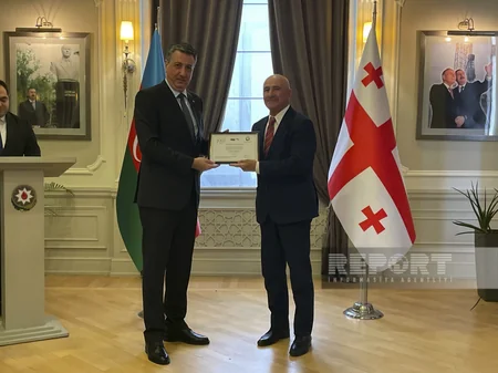Azərbaycanın Gürcüstandakı səfirliyi bir qrup şəxsi təltif edib