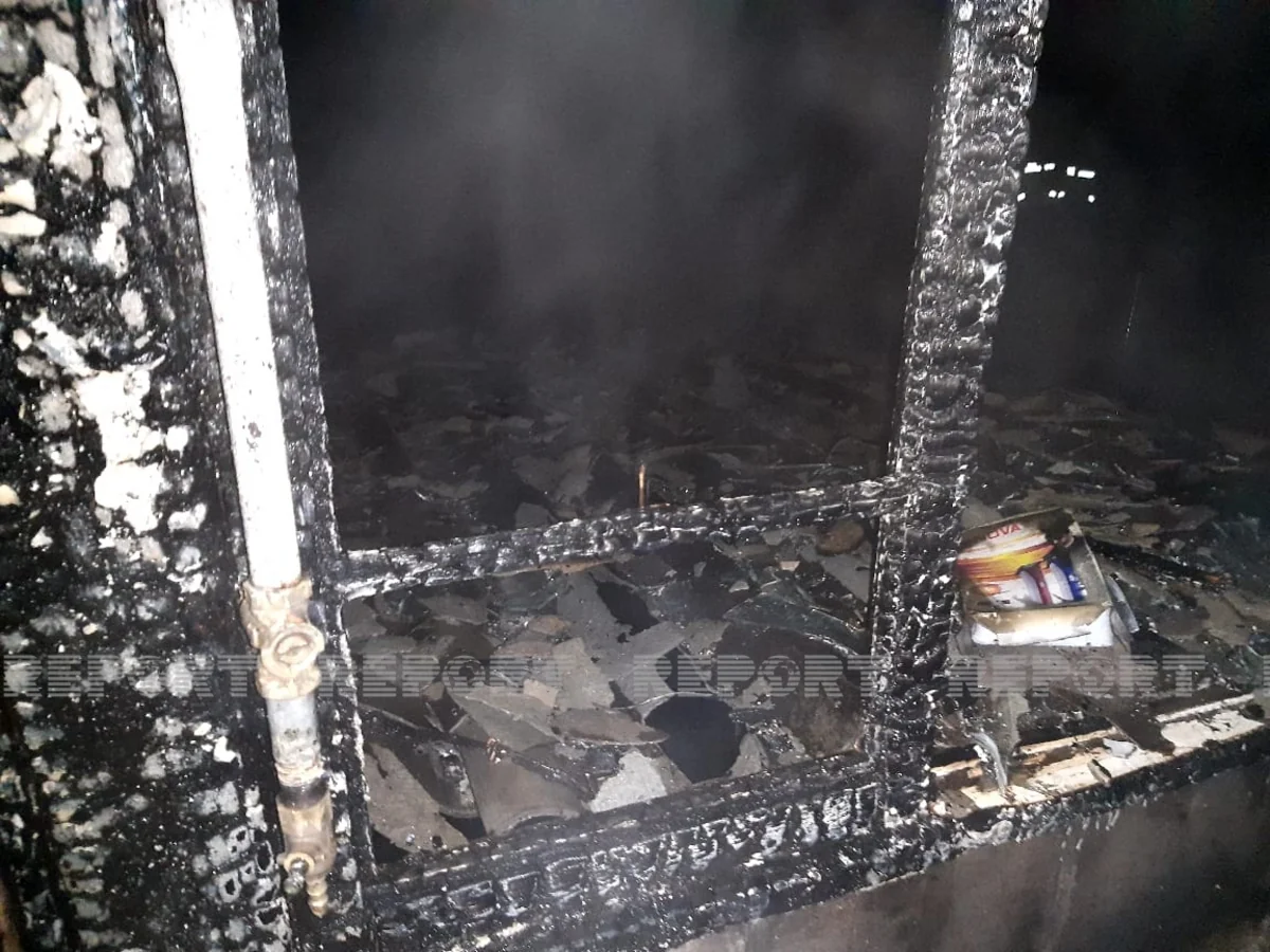 В Гахе трехкомнатный дом сгорел дотла