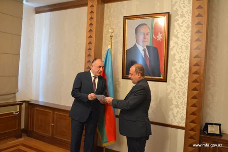 Elmar Mammadyarov receives newly appointed Belgium Ambassador