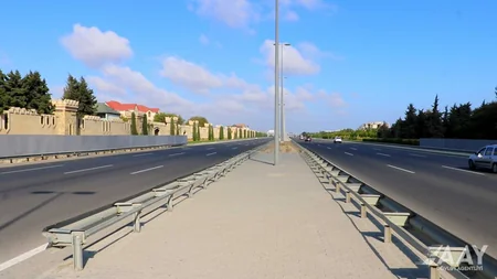 Mərdəkan-Zağulba avtomobil yolunda yeni yerüstü piyada keçidi tikilir