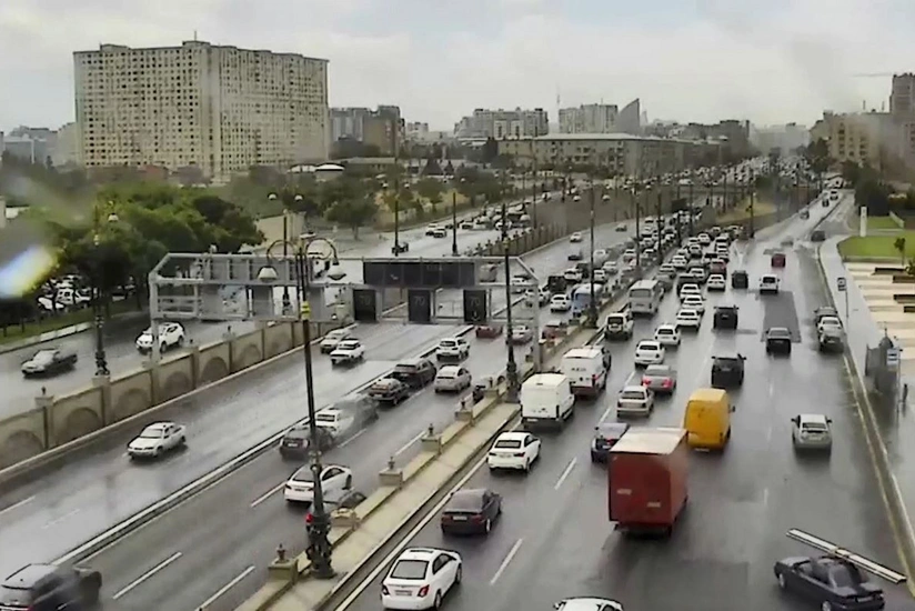 На проспекте Гейдара Алиева произошло ДТП, вызвавшее заторы на дорогах