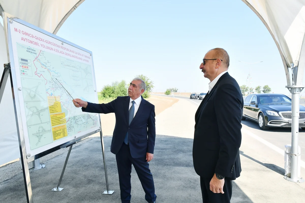 Prezident 102 kilometrlik Gəncə-Qazaxbəyli avtomobil yolunun açılışında iştirak edib - YENİLƏNİB