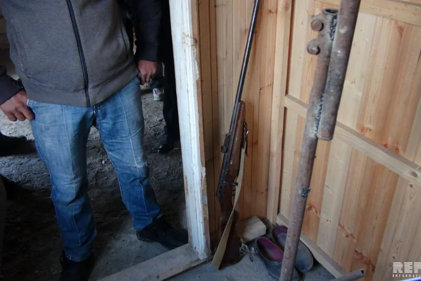 Balakəndə evində narkotik və silah saxlayan şəxs saxlanılıb - FOTO