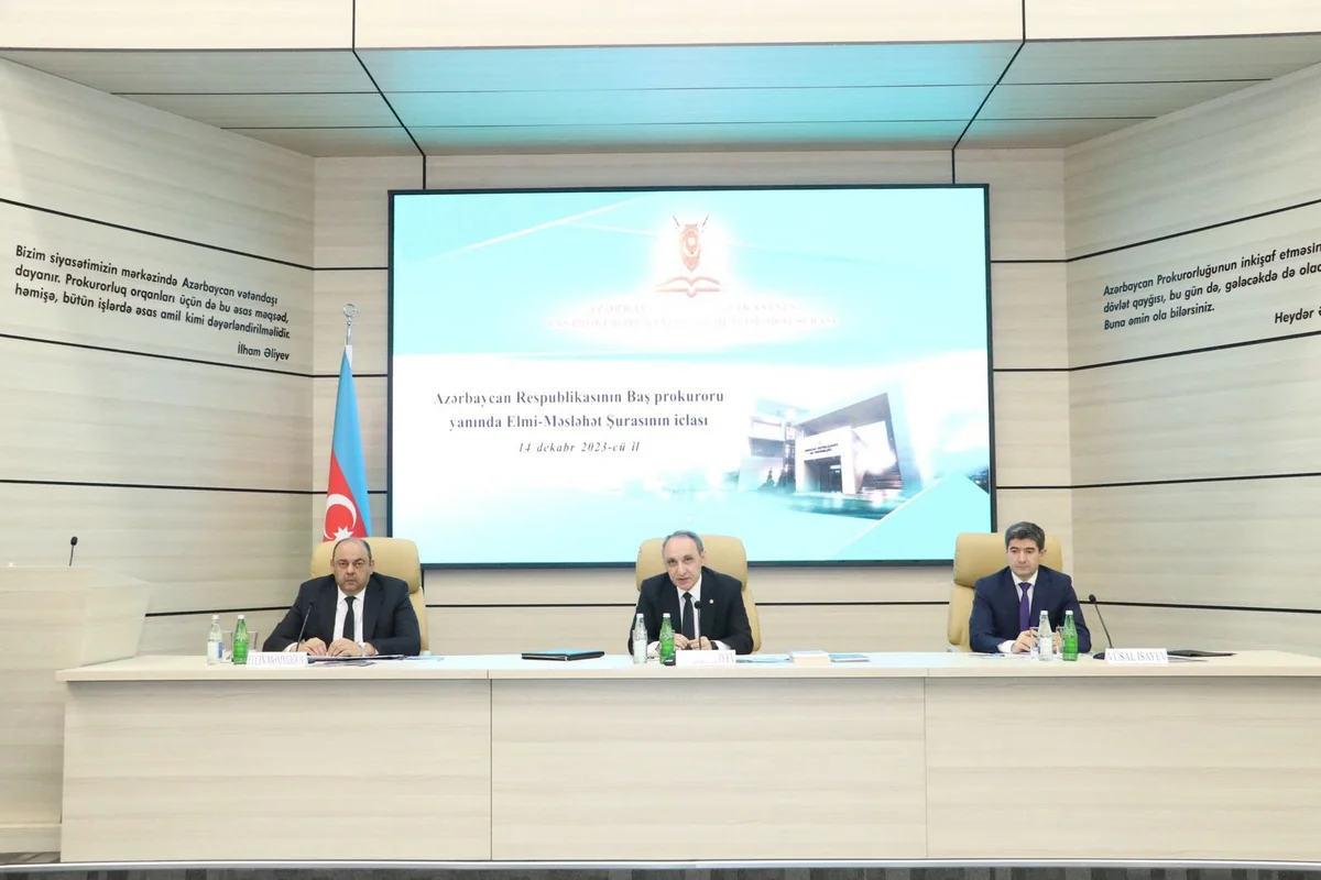 Baş prokuror yanında Elmi-Məsləhət Şurasının növbəti iclası keçirilib