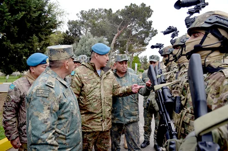 Qazaxıstanlı hərbçilər Azərbaycan komandolarının kəşfiyyat cığırında fəaliyyətlərini izləyiblər
