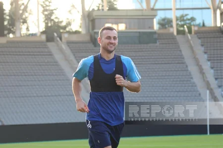 Qarabağ Olimpiyaya qarşı cavab oyunu ərəfəsində son məşqinə çıxıb