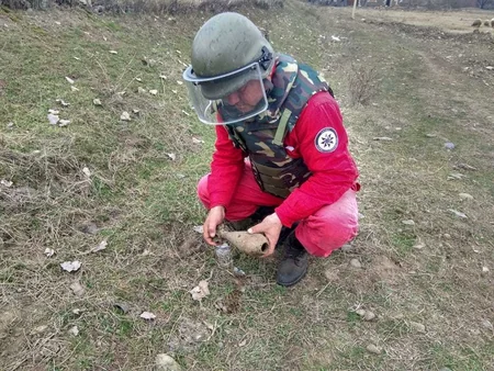 Ağstafada minaatan mərmisi tapılıb