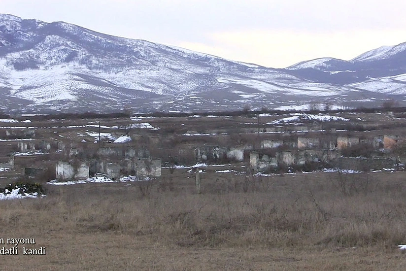 Видеокадры из села Алимедетли Агдамского района