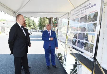 President Ilham Aliyev inaugurates Balakan-Saribulag-Gabagchol-Khalatala highway