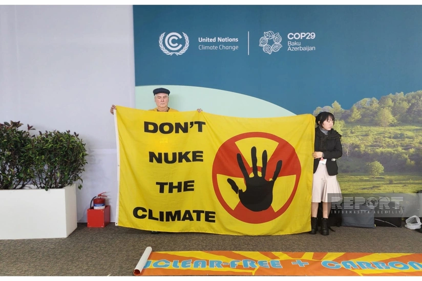 COP29-da nüvə enerjisi əleyhinə aksiya keçirilib