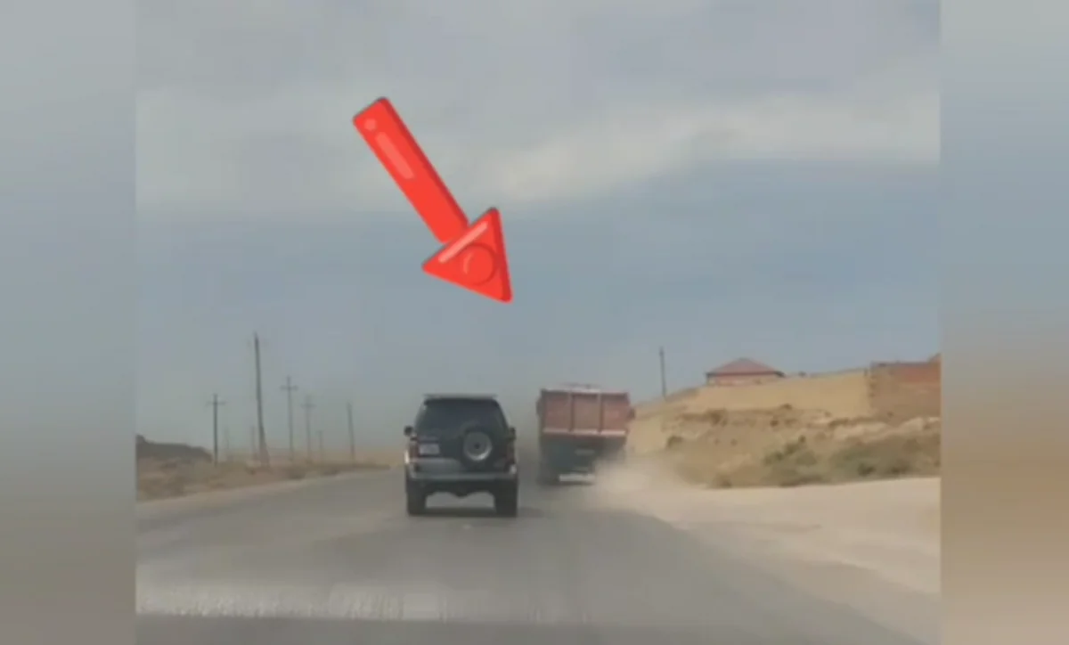 Yollarda təhlükəli manevrlər edən “KamAZ” sürücüsü həbs olunub