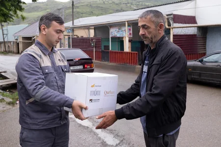 Daşkəsəndə Qurban bayramı münasibətilə sosial yardım aksiyası keçirilib