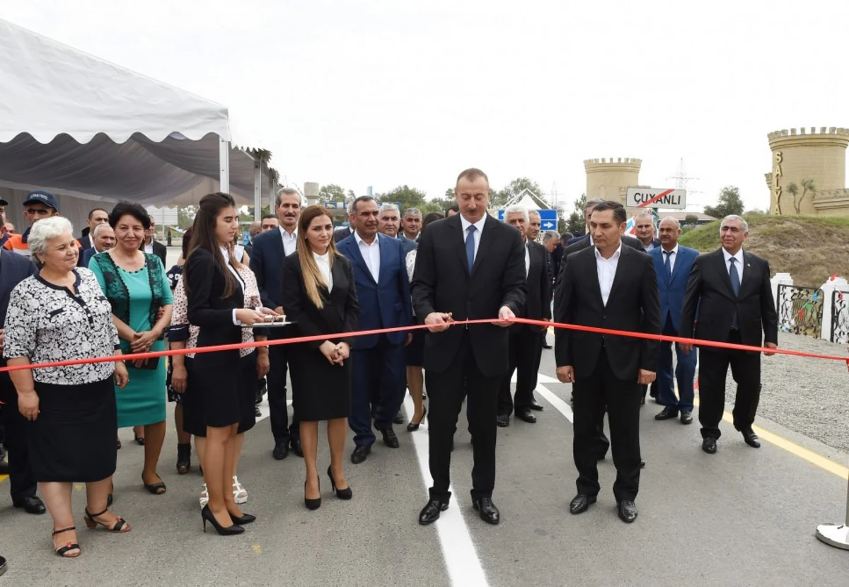 Salyan rayonunun Çuxanlı-Gəncəli-Piratman-Parça Xələc-Seyidan avtomobil yolunun açılışı olub