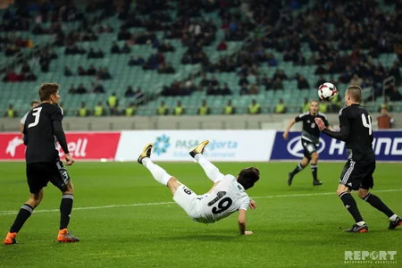 Futbol üzrə Azərbaycan milli komandası Belarusa məğlub olub - FOTOREPORTAJ