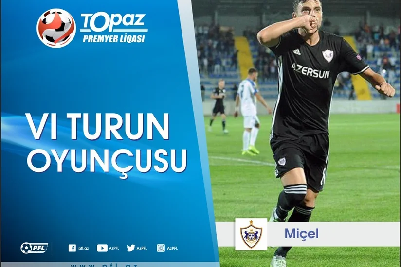 Azərbaycan Premyer Liqasında VI turun ən yaxşı oyunçusu müəyyənləşib