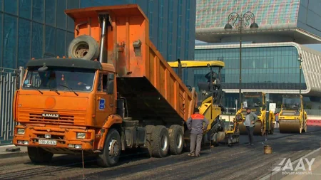 Bakının Müzəffər Nərimanov küçəsinin bir hissəsi təmir edilib