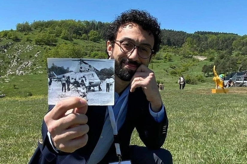 Cıdır düzündə 29 il əvvəlki şəkli ilə foto çəkdirdi - FOTO