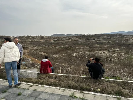 Foreign journalists visit Fuzuli and mosque in Mardinli