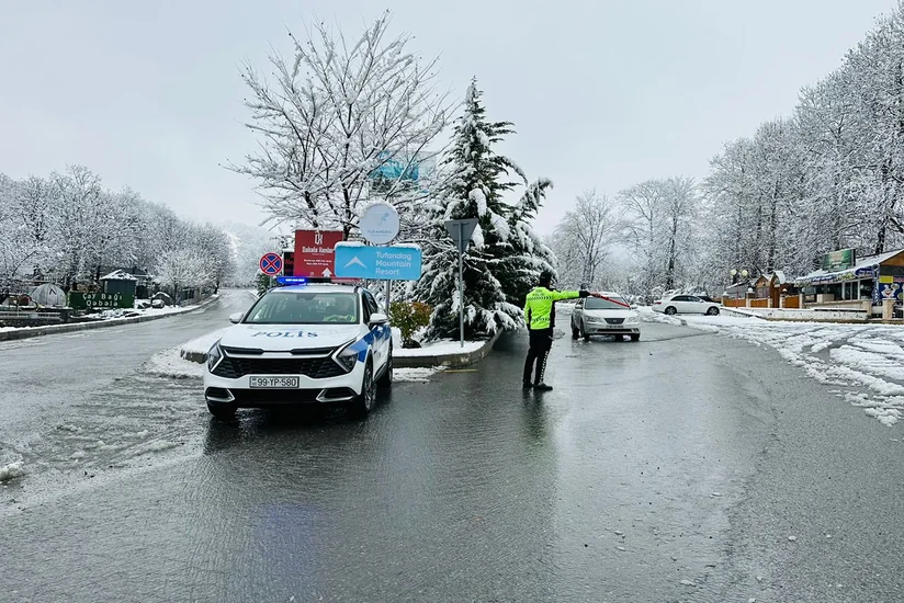 DİN: Polis əməkdaşları dağ və meşə yollarında 38 çağırış üzrə vətəndaşlara kömək göstərib