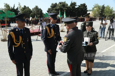 Cəmşid Naxçıvanski adına Hərbi Liseydə buraxılış mərasimi keçirilib