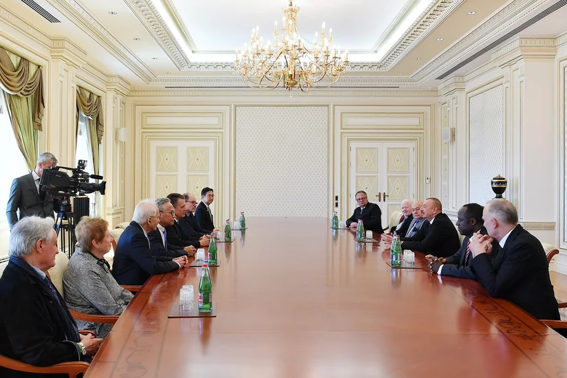 President Ilham Aliyev received delegation of International Union of Architects