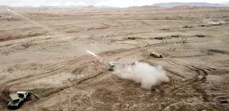 Войска Нахчыванского гарнизона успешно провели этап с боевой стрельбой