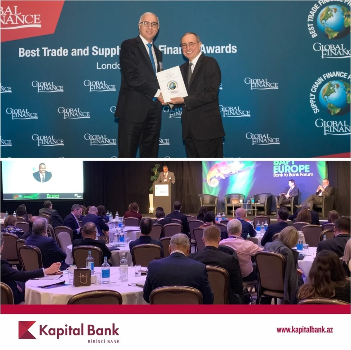 Kapital Bank получил награду от издания Global Finance