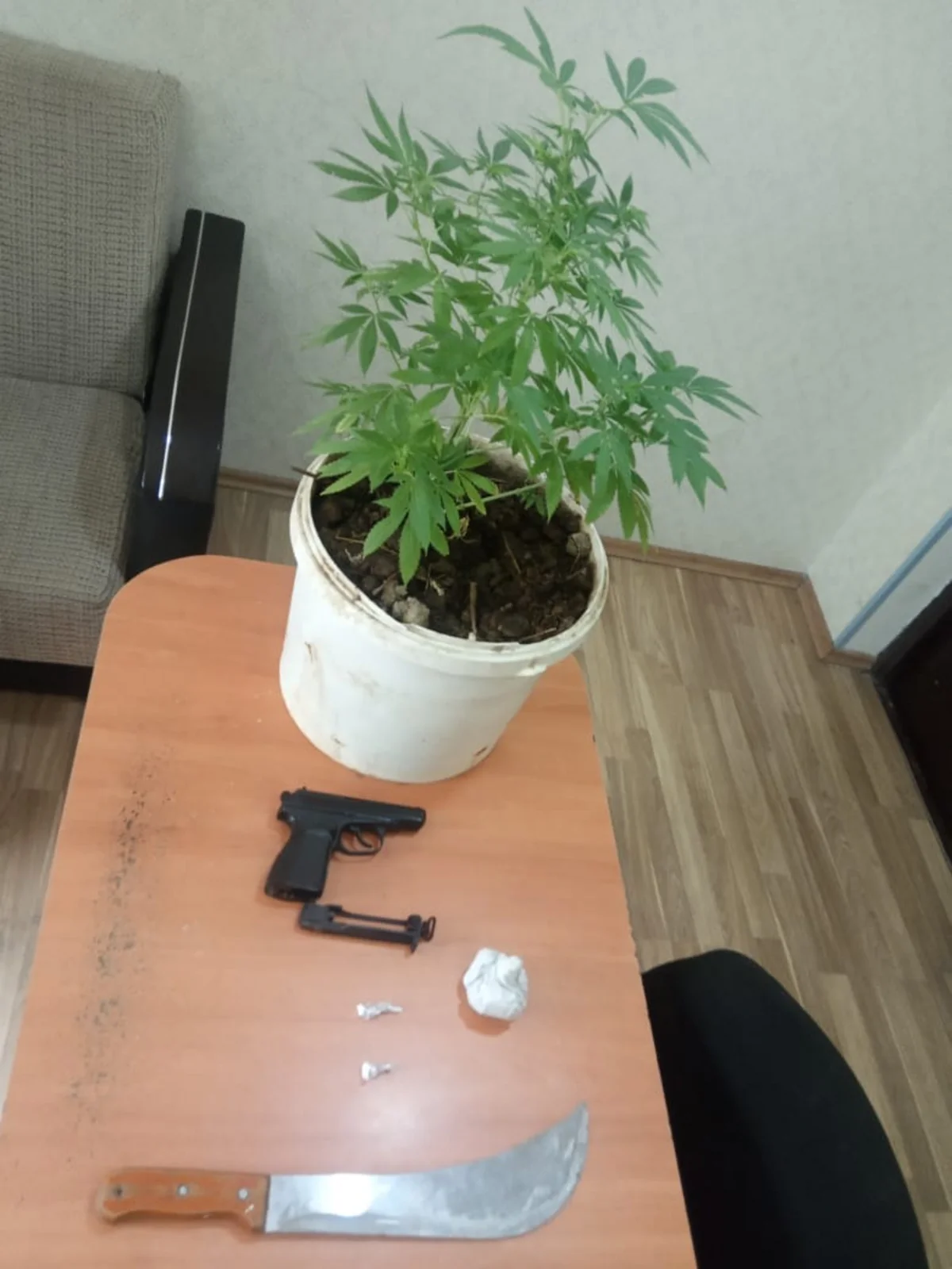 Şabran sakinindən silah tapılıb