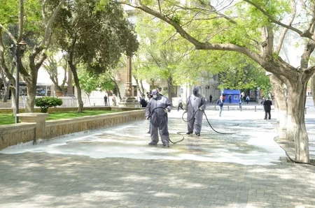Bakıda 400-dən artıq küçə və prospekt dezinfeksiya edildi