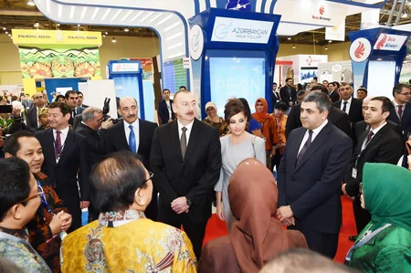 Prezident İlham Əliyev “AITF-2018” XVII Azərbaycan Beynəlxalq turizm və səyahətlər sərgisi ilə tanış olub - YENİLƏNİB - 2