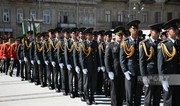Bakıda hərbi orkestrlərin müşayiəti ilə yürüşlər keçirilir