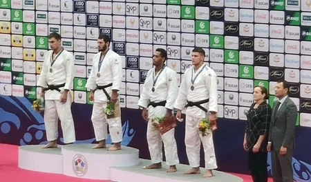 Azərbaycanın daha bir cüdoçusu Qran-Pridə gümüş medal qazanıb - FOTO