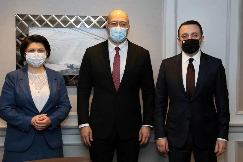 Georgian, Ukrainian, Moldovan PMs discuss Eastern Partnership summit