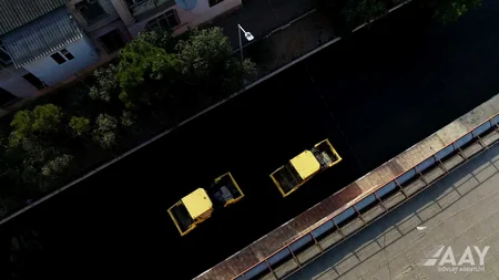 Bakının Nizami rayonunun Şirin Mirzəyev küçəsi təmir edilir